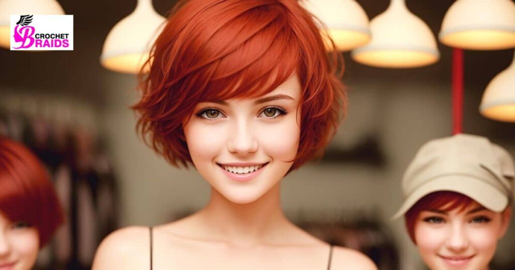 Short Red Hairstyles for Black hair